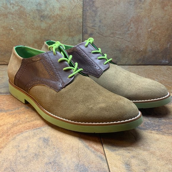 Walk Over Other - Walk Over Mens Buks Beige Suede Lace Up Casual Oxford Shoes Size 9 M